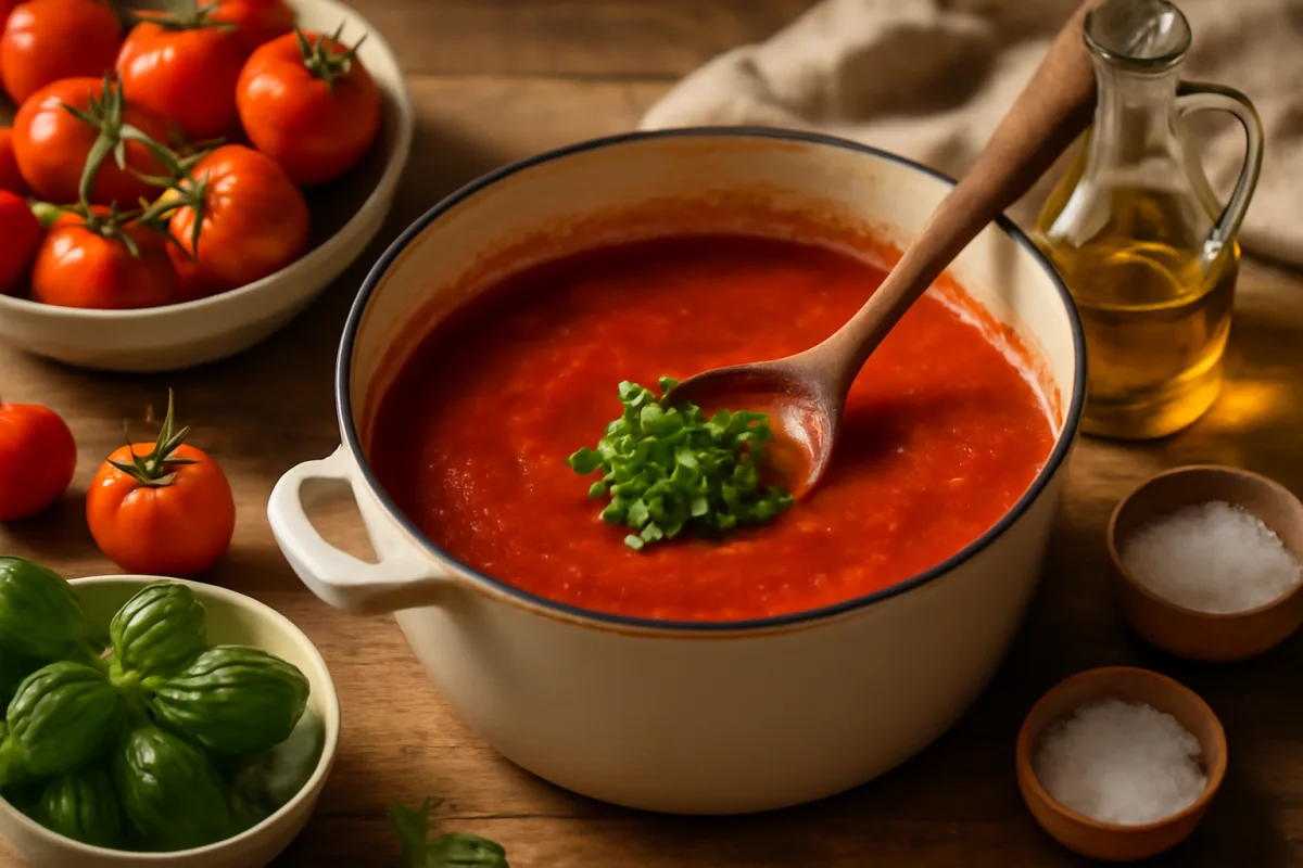 Come fare il sugo di pomodoro casalingo profumato? L’ingrediente che aggiunge sapore