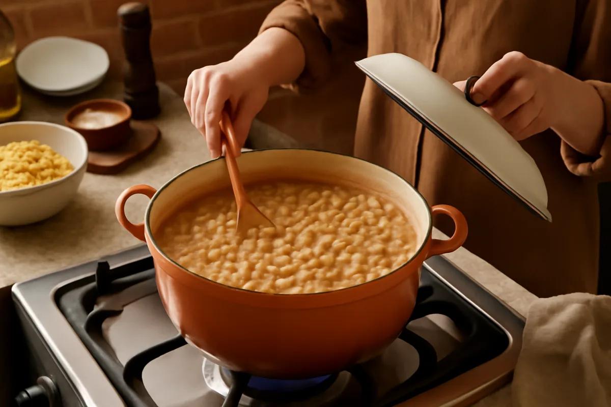 Come si prepara la pasta e fagioli cremosa senza panna? Il segreto è la cottura lenta