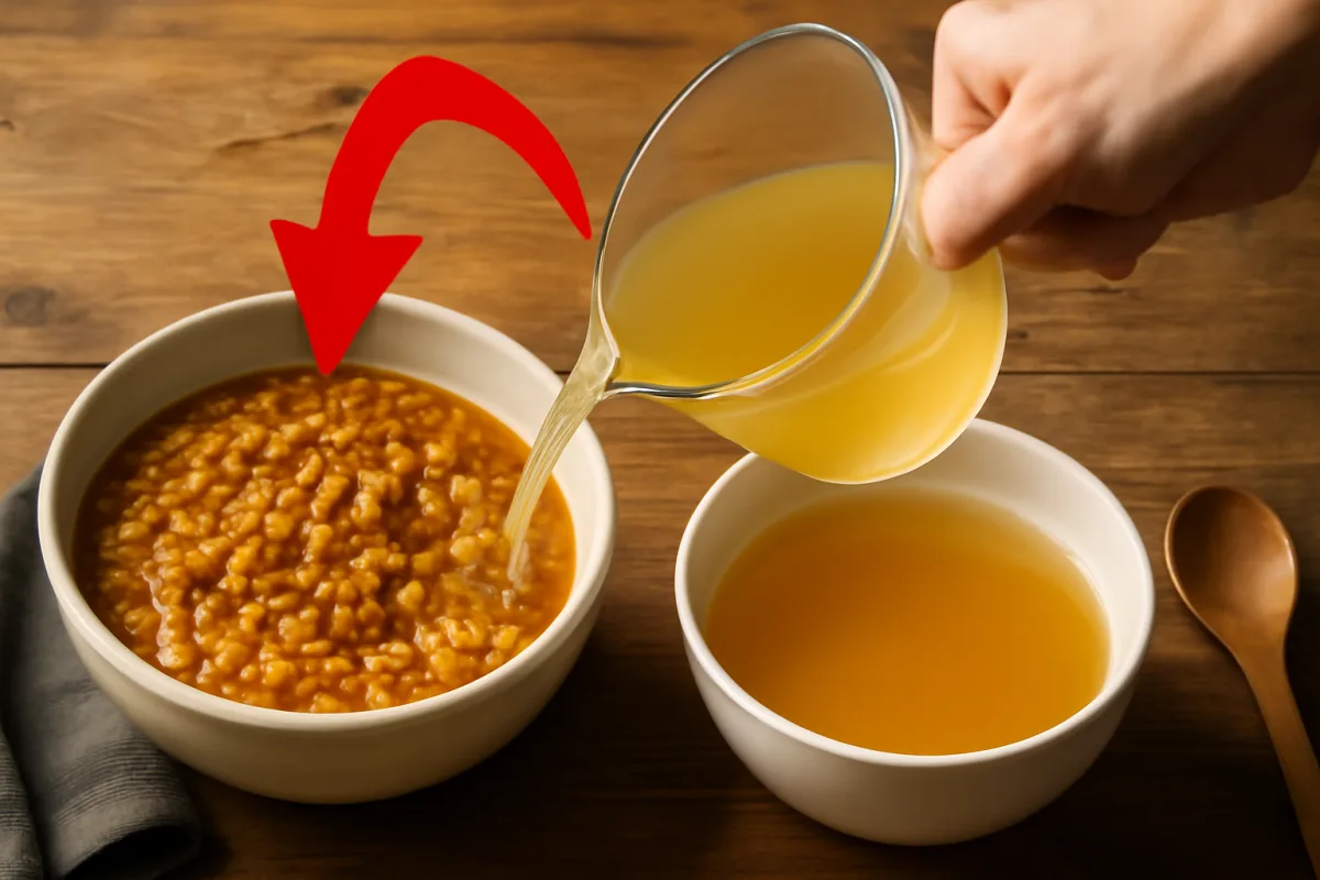 Cosa evitare per una zuppa di lenticchie non acquosa? La quantità di brodo ideale