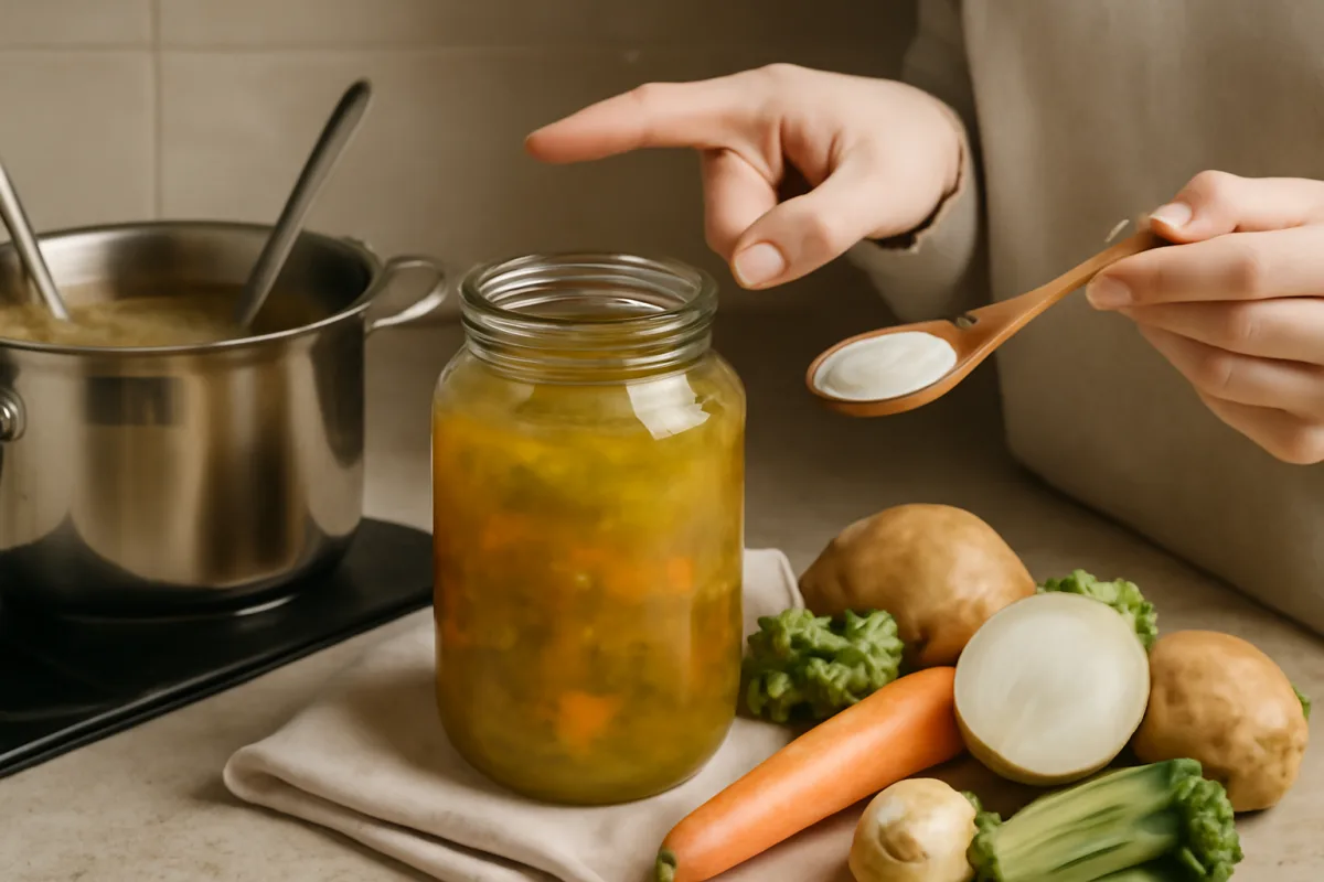 Brodo vegetale fatto in casa: quando aggiungere il sale per non sbagliare