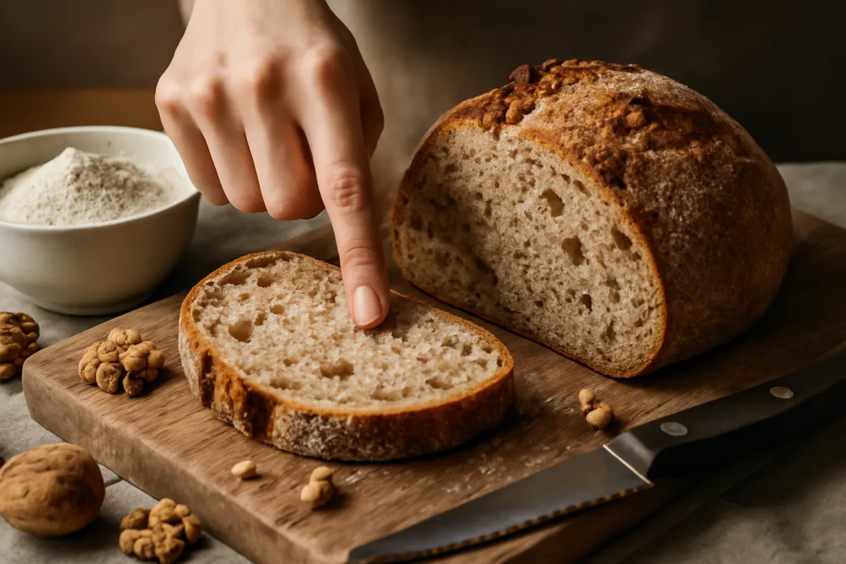 Pane alle noci croccante: il trucco per non avere la mollica umida