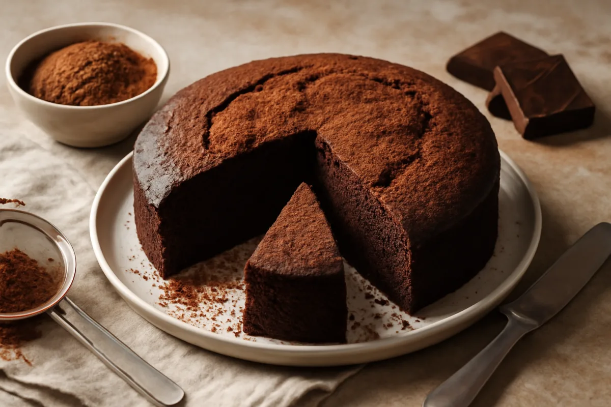 Torta al cioccolato fondente soffice: il cacao amaro che fa la differenza