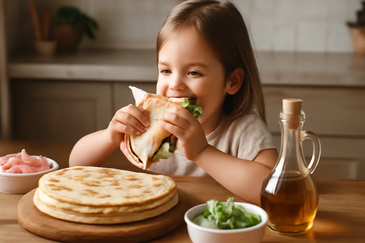 Piadina fatta in casa con olio: la variante leggera che conquista anche i bambini