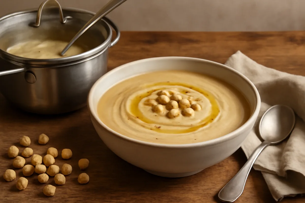 Crema di ceci vellutata: perché lasciarla riposare prima di servirla