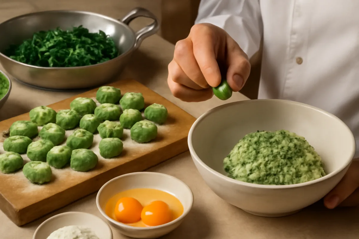 Come ottenere gnocchi di spinaci soffici e non gommosi? La ricetta passo passo e il trucco dello chef